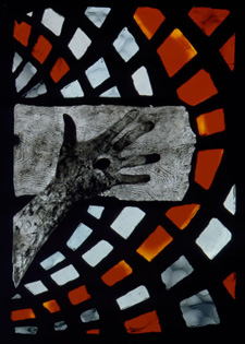 Jesus is nailed to the cross