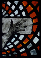 Jesus is nailed to the cross